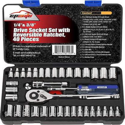 MechPro™ 46-Piece Professional Socket Wrench Set